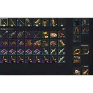 BEST STARTER PACK  Max LVL Weapons | Iron Axe +Pickax | Big Backpack  | Windrose