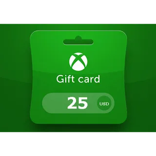 25 USD Xbox