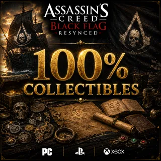 100% Collectibles | Closing the card - 131 Pieces | Assassin's Creed Black Flag Resynced [ PC/PS/XBOX ]