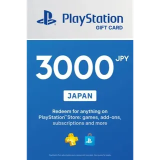 3000 JPY PlayStation Store