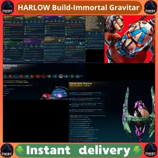 Moddified - Modded HARLOW Build-Immortal(999 Billion HP)+Oneshot (999 Bil DMG) Gravitar | Borderlands 4