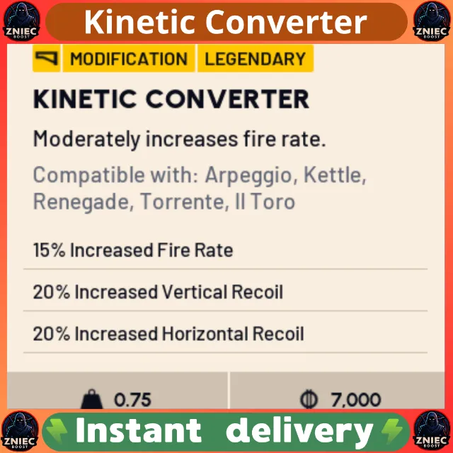 Kinetic Converter - ARC Raiders - ARC Raiders Game Item - Gameflip