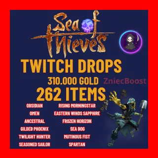 𓆩❤️𓆪 [ 262 Items ] 310K GOLD | Obsidian | Omen | Ancestral | Gilded Phoenix | Twilight Hunter | Spartan [ Twitch Drops ] 𓆩❤️𓆪