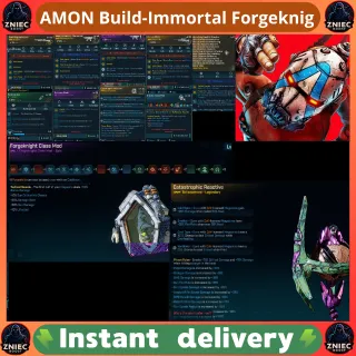 Moddified - Modded AMON Build-Immortal(999 Billion HP)+Oneshot (999 Bil DMG) Forgeknig | Borderlands 4