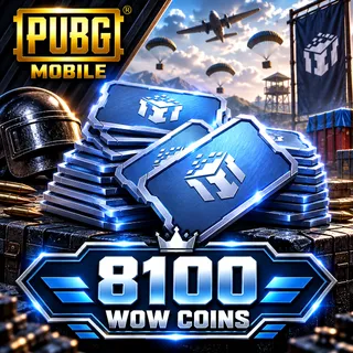 PUBG Mobile 8100 WOW Coins