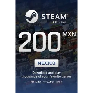 200 MXN Steam Wallet
