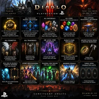 Modded Season 39 Save Diablo 3 - Hybrid 20K Paragon | Modded Save PS