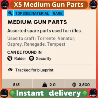 X5 Medium Gun Parts - ARC Raiders