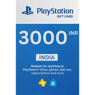 3000 INR PlayStation Store