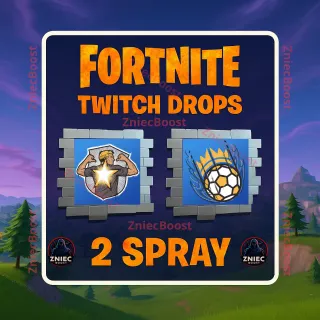 Fortnite Crowned Ball Spray + Star Player Spray - 2 Code Global
