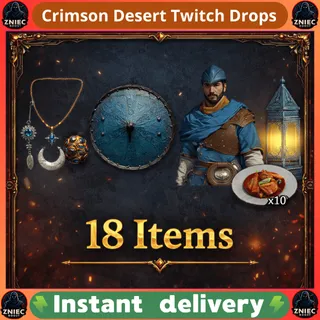 18 Items | Scout Bundle | x10 Meat Dish | Crimson Desert Twitch Drops