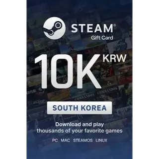 10000 KRW Steam Wallet