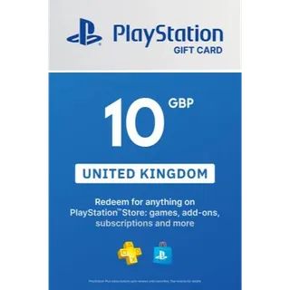 10 GBP PlayStation Store