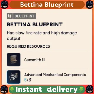 Bettina Blueprint - ARC Raiders