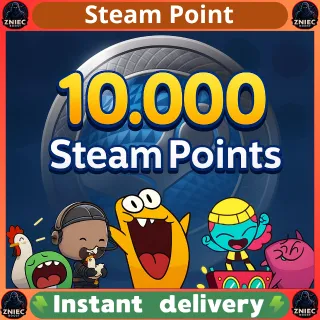 Steam Points 10000 | You Get As Much As You Bought | NO COMMISSION