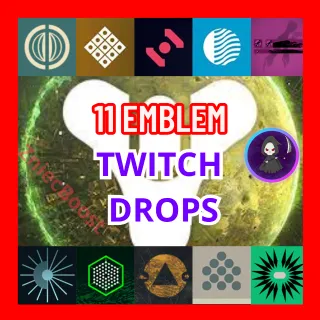 Destiny 2 ☑️[ EMBLEM 11 ] 11 ALL EMBLEM [ Twitch Drops ]☑️