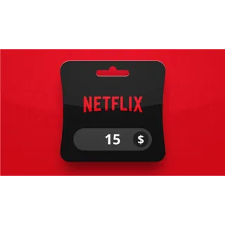 Netflix 15 USD