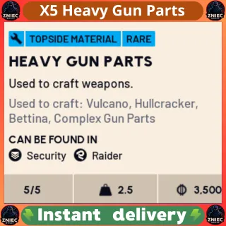 X5 Heavy Gun Parts - ARC Raiders