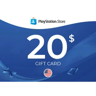 20 USD PlayStation Store