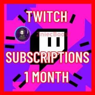 𓆩🖤𓆪 Twitch Subscriptions 1 Month 𓆩🖤𓆪