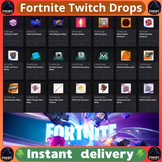 21 Items | FNCS | Pickaxe | Wrap | Bling | TwitchCon 2025 | Fortnite Twitch Drops FN