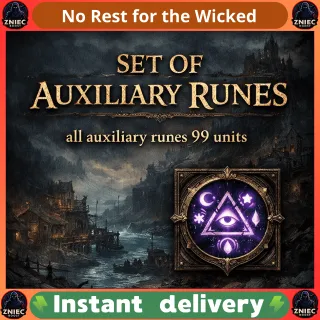 SET OF AUXILIARY RUNES | I will transfer all available auxiliary runes (99 units each) | No Rest for the Wicked