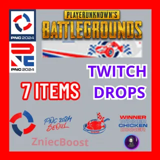 [ 7 ITEMS PNC ] 5 Spray | Emblem | Nameplate [ PUBG Twitch Drops ]