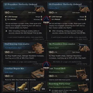 SHIPWRIGHT'S PACK-POUNDERS-HULL BRACING-BOARDING PARTY GEAR | Windrose