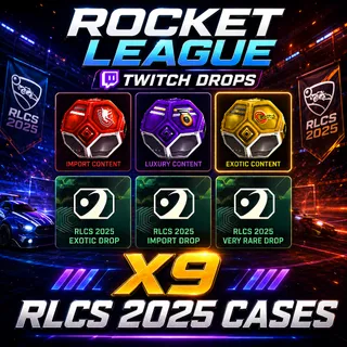 X9 RLCS 2025 CASES | Rocket League Twitch Drops