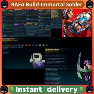 Moddified - Modded RAFA Build-Immortal(999 Billion HP)+Oneshot (999 Bil DMG) Solder | Borderlands 4