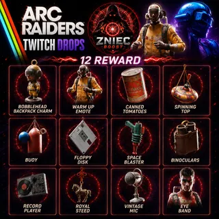 12 Items | Cold Snap + Shrouded Sky + Flashpoint + Riven Tides + Update 1.29.0 | ARC Raiders Twitch Drops
