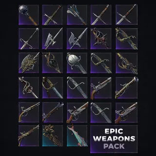 Epic Weapon Pack | 27 Weapon - 15 LVL Max | Windrose