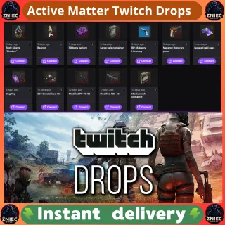 22 Items | Beacon | Dog Tag | Crystallised AM | Isolated raid pass | Shadow | Active Matter Twitch Drops