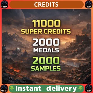 11000 Super Credits + 2000 Medals + 2000 Samples + XP Weapon/Char | Helldivers 2 [PC/PS/XBOX]