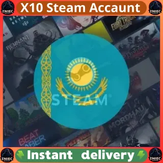 x10 Steam accounts | Complete Data Change | Region Kazakhstan