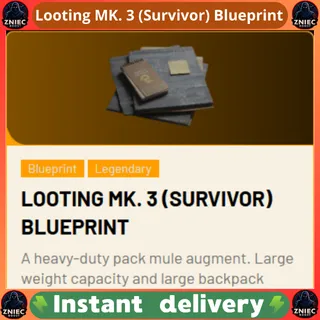 Looting MK. 3 (Survivor) Blueprint