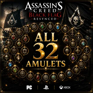 ALL 32 AMULETS INGAME| Assassin's Creed Black Flag Resynced [ PC/PS/XBOX ]