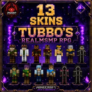 13 Skins | Minecraft JAVA and BEDROCK | Tubbo's RealmSMP
