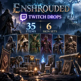 35 Items | Exclusive Hollow + Flame Pact + Empyrean + Siren Seeker + Blood Rose + Efflorescent | Enshrouded Twitch Drops