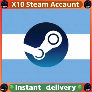 x10 Steam accounts | Complete Data Change | Region Argentina