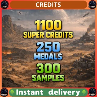 1000 + 100 Super Credits + 250 Medals + 300 Samples + XP Weapon/Char | Helldivers 2 [PC/PS/XBOX]