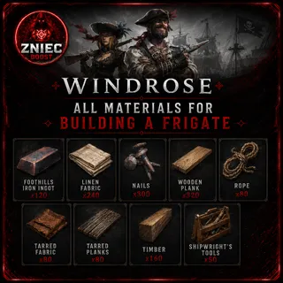 All Materials For Building Frigate | Windrose