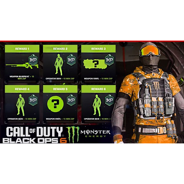 [ Black Ops 6 ] Monster Energy Bundle 6 CODE | Activision Key (Global ... image.