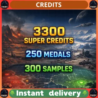 3000 + 300 Super Credits + 250 Medals + 300 Samples + XP Weapon/Char | Helldivers 2 [PC/PS/XBOX]