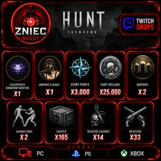Umpire's Bane + Legendary Random Hunter + 165 Crates | Twitch Drops Hunt: Showdown