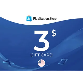 3 USD PlayStation Store