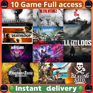 [ Epic Games 10 Game ] Blazing Sails + Kingdom Come + Sid Meier's Civilization VI + Dead Island 2 | Complete Data Change