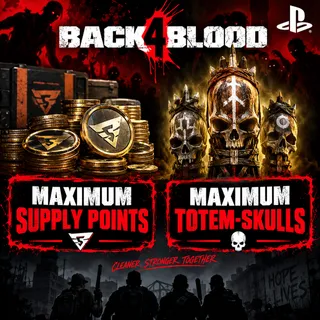 Back 4 Blood | Maximum Supply Points + Maximum Totem-Skulls | Modded Save PS