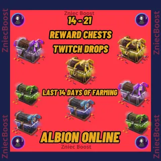 ☑️ [ Twitch Drops Chests 14 - 21 Reward Chests ] | Last 14 Days Of Farming [ Twitch Drops ] ☑️ Albion Online 