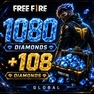 Free Fire 1080 + 108 Diamonds